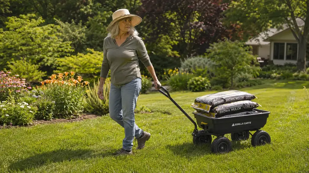 10 Reasons a Dump Cart Beats Carrying Mulch Bags by Hand