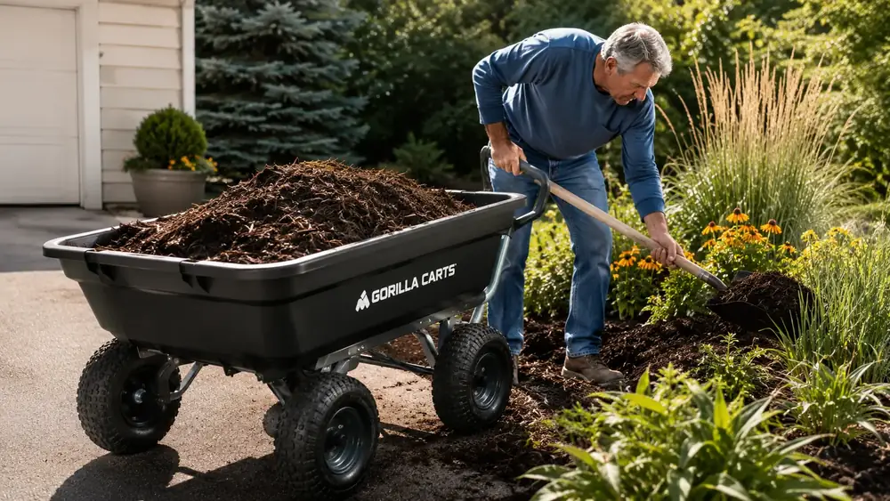 Gorilla Carts Dump Cart Review: A Full Season of Hauling Mulch and Debris