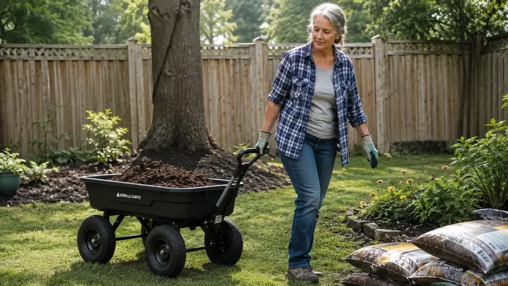 How to Haul Mulch and Yard Debris Without Wrecking Your Back