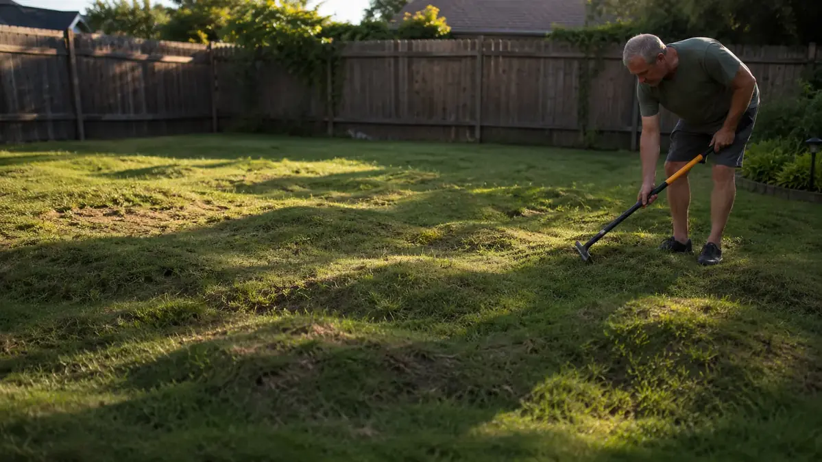 How a $24 Bow Rake Fixed My Lumpy Backyard Lawn